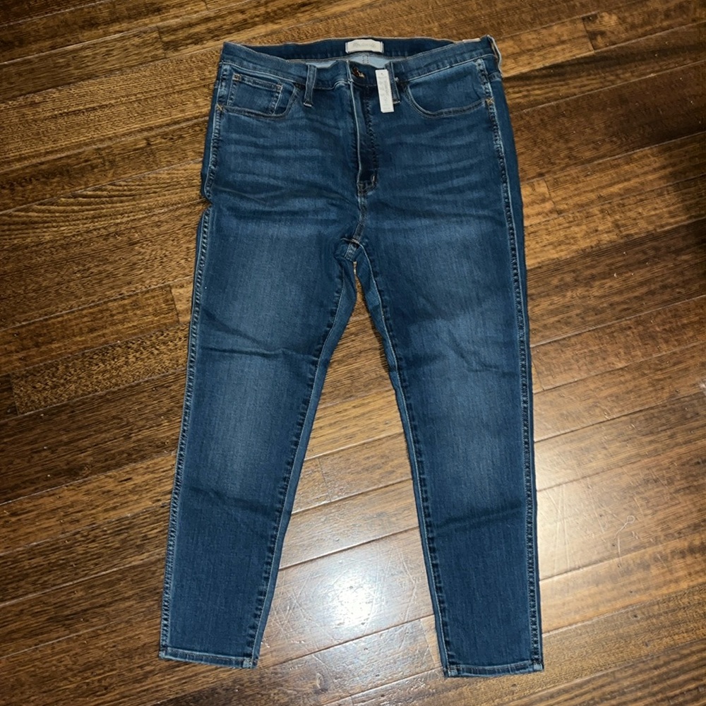 NWT Madewell 10” Roadtripper Jeans Womens 32P High Rise Super Soft
